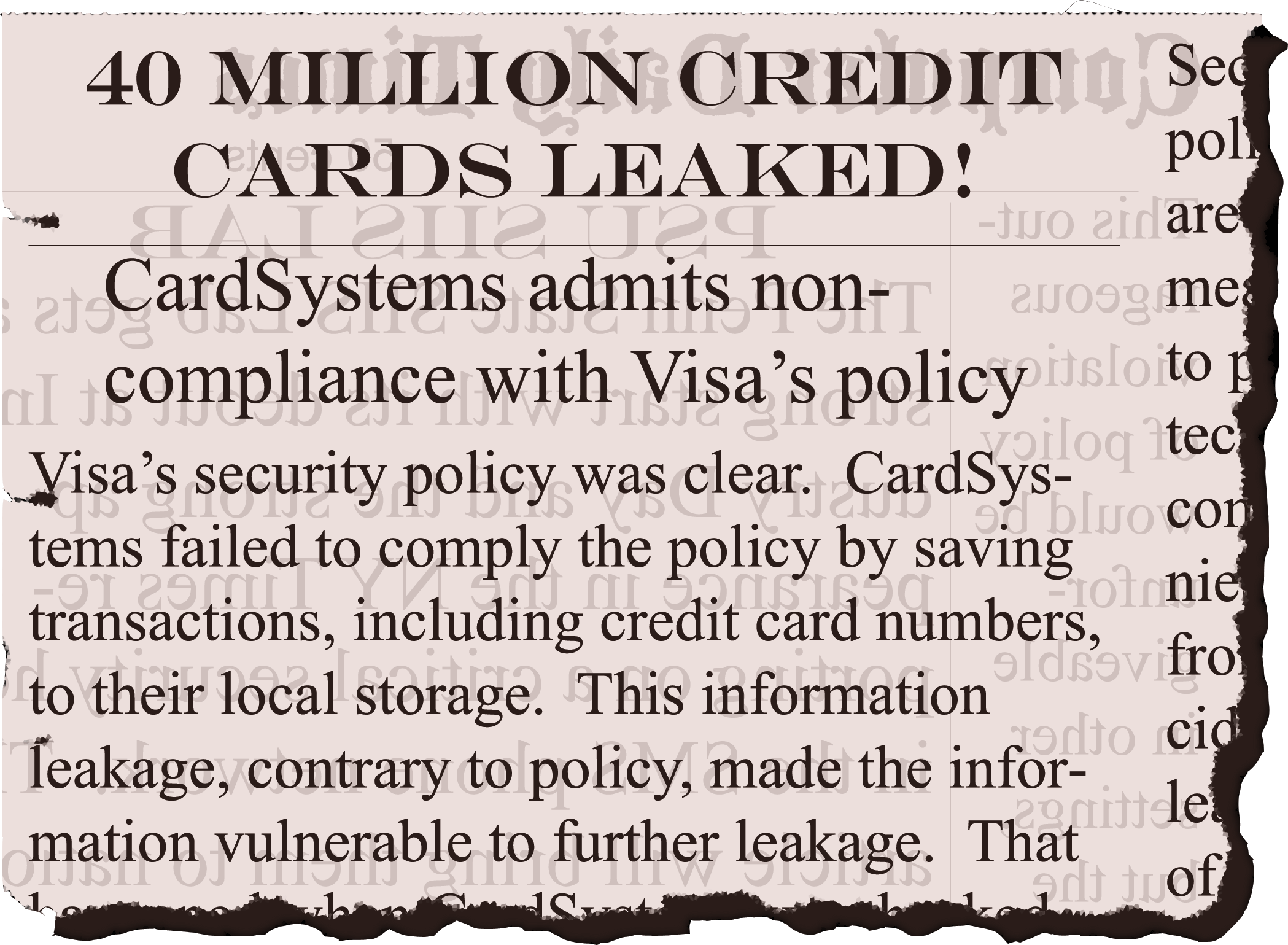 40 million credit cards leaked